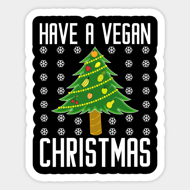 have a vegan christmas Sticker by teenices